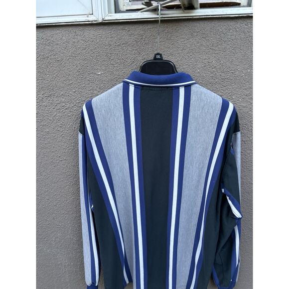 Vintage Kings Court Rugby Shirt Size Large Gray/Blue - Picture 10 of 12